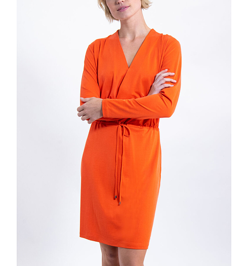 Dámské šaty GARCIA ladies dress 1220 red orange - GARCIA - J90280 1220 ladies dress