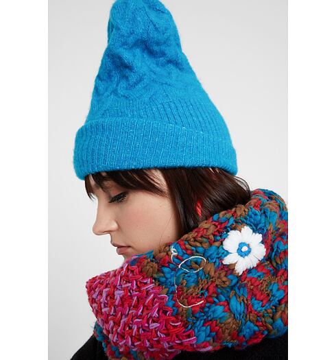 Dámská šála DESIGUAL MIX AND TWIST 3000 CARMIN - DESIGUAL - 19WAIF05 3000 SCARF_MIX AND TWIST