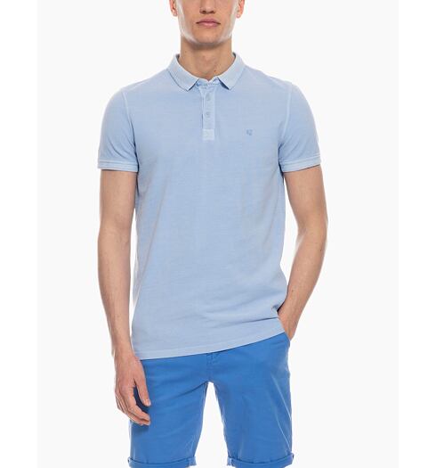 Pánské polo GARCIA mens polo ss 55 blue bay - GARCIA - GS010310 55 mens polo ss