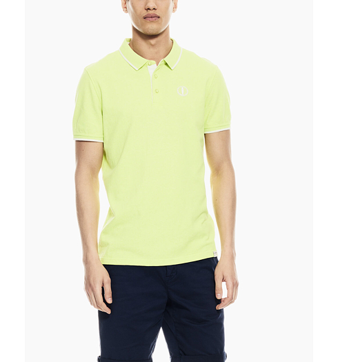 Pánské polo GARCIA mens polo ss 2682 bright yellow - GARCIA - Q01085 2682 mens polo ss