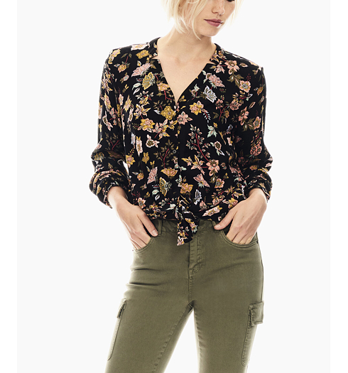 Dámská halenka GARCIA ladies shirt ls 60 black - GARCIA - T00235 60 ladies shirt ls