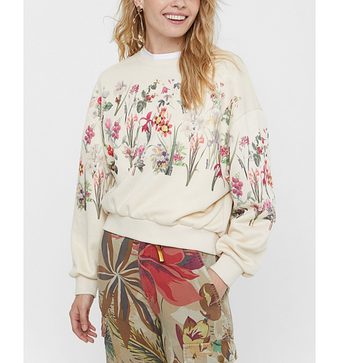Dámská mikina DESIGUAL COLETTE 1001 UNDERCOOCKED - DESIGUAL - 20WWSK27 1001 SWEAT_COLETTE