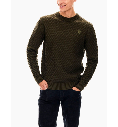 Pánský svetr GARCIA Pullover 1515 Modern Army - GARCIA - U01045 1515