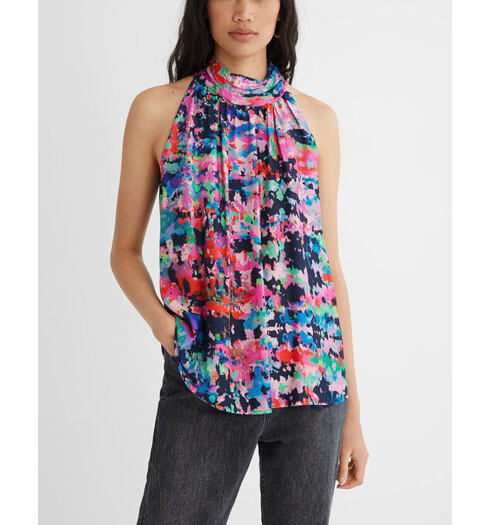 Dámské tílko DESIGUAL MANHATTAN 9019 TUTTI FRUTI - DESIGUAL - 21WWBW43 9019 BLUS_MANHATTAN