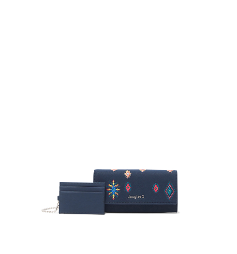 Dámská peněženka DESIGUAL JULY TRIBU MARIONA 5014 AZUL EUROPA - DESIGUAL - 21WAYA07 5014 MONE_JULY TRIBU MARIONA