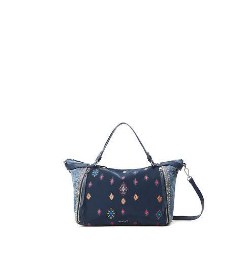 Dámská kabelka DESIGUAL JULY TRIBU LIBIA 5014 AZUL EUROPA - DESIGUAL - 21WAXA42 5014 BOLS_JULY TRIBU LIBIA