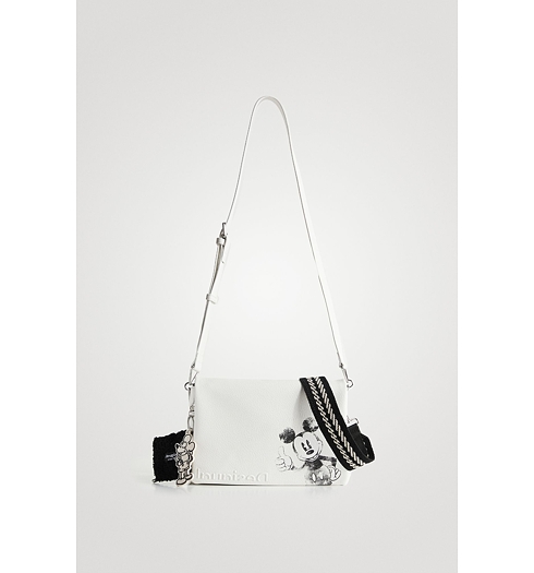 Dámská kabelka DESIGUAL MICKEY DORTMUND FLAP 1008 CRUDO BEIGE - DESIGUAL - 22SAXPA4 1008 BOLS_MICKEY DORTMUND FLAP