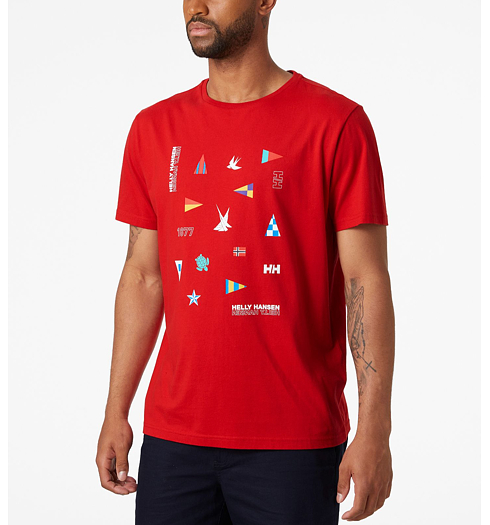 Pánské triko HELLY HANSEN SHORELINE T-SHIRT 2.0 162 red - Helly Hansen - 34222 162 SHORELINE T-SHIRT 2.0