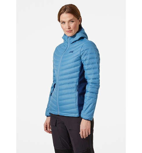 Dámská zimní bunda HELLY HANSEN W VERGLAS HOOD DOWN HYBRID INS 625 BLUE FOG - Helly Hansen - 63026 625 W VERGLAS HOOD DOWN HYBRID INS
