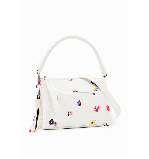 Dámská kabelka DESIGUAL FRESIA DORTMUND 1000 WHITE - DESIGUAL - 23SAXPA6 1000 BOLS FRESIA DORTMUND