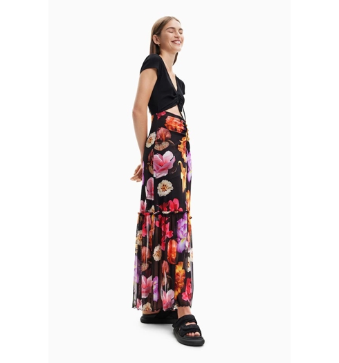 Dámské šaty DESIGUAL MARSELLA-LACROIX 2000 BLACK - DESIGUAL - 23SWVK36 2000 VEST MARSELLA-LACROIX