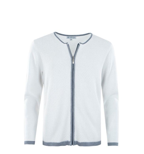Dámský svetr HAJO D Strickjacke 200 weiá - HAJO - 19501 200 D Strickjacke Strukturmasche