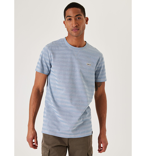 Pánské triko GARCIA mens T-shirt ss 4815 stone blue - GARCIA - D31205 4815 mens T-shirt ss