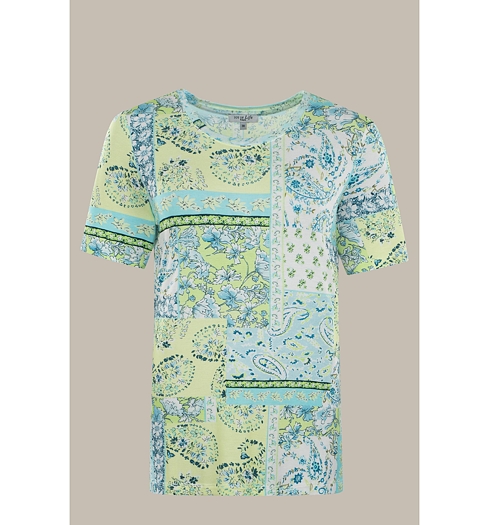 Dámská halenka HAJO D Shirt 514 lemon - HAJO - 19570 514 D Shirt bedruckt RH 1/2 Arm