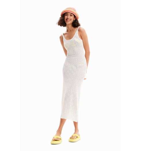 Dámské šaty DESIGUAL 24SWMF02 1000 SWIM_DRESS KENIA 1000 WHITE - DESIGUAL - 24SWMF02 1000 SWIM_DRESS KENIA