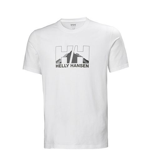 Pánské triko HELLY HANSEN NORD GRAPHIC T-SHIRT 003 WHITE - Helly Hansen - 62978 003 NORD GRAPHIC T-SHIRT