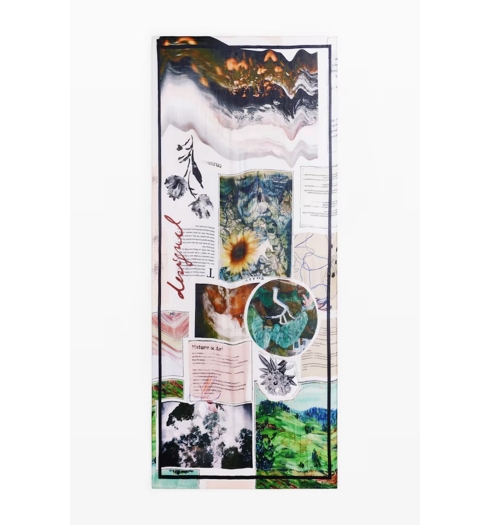 Dámský šátek DESIGUAL 25WAWA13 9019 FOU JULIETT 9019 MATERIAL FINISHES - DESIGUAL - 25WAWA13 9019 FOU JULIETT