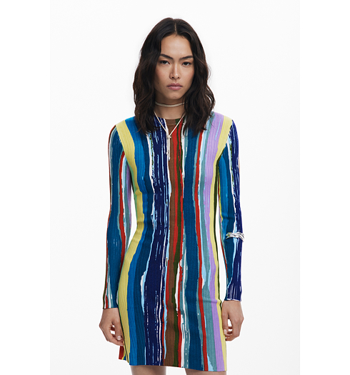 Dámské šaty DESIGUAL 25WWVF07 9019 VEST CARLA 9019 MATERIAL FINISHES - DESIGUAL - 25WWVF07 9019 VEST CARLA