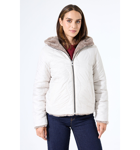 Dámská zimní bunda GARCIA ladies outdoor jacket Béžová - GARCIA - GJ500909 3459 ladies outdoor jacket