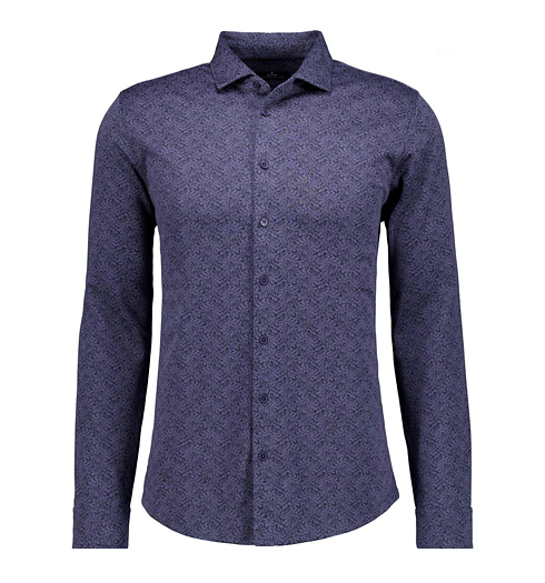 Pánská košile RAGMAN Kent collar, button through LS Modrá - Ragman - 5486098 070 Kent collar, button through LS