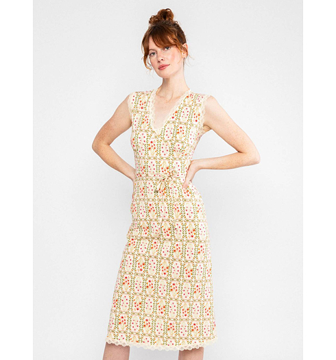 Dámské letní šaty Blutsgeschwister Daydream Darling Béžová - Blutsgeschwister - 001261-111 01978 Daydream Darling