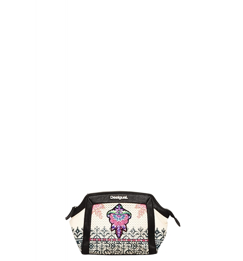 Dámská kabelka DESIGUAL BOLS_MIAMI PERFORAD 1019 ANIS FLOWER - DESIGUAL - 52X59B3 1019 BOLS_MIAMI PERFORAD