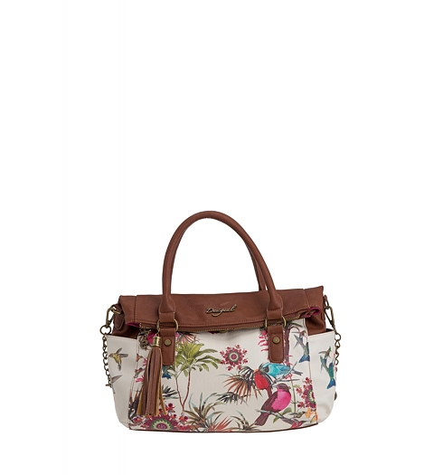 Dámská kabelka DESIGUAL BOLS LIBERTY NEW TROPIC 1010 TIZA - DESIGUAL - 61X52B0 1010 BOLS_LIBERTY  NEW TROPIC