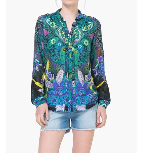 Dámská košile DESIGUAL LOLA 4099 QUENNY - DESIGUAL - 73C2WF2 4099 CAM_LOLA