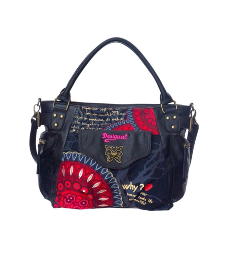 Dámská kabelka DESIGUAL BOLS_ MCBEE_BOLAS ROJAS 3001 FRESA - DESIGUAL - 46X5209 3001 BOLS_ MCBEE_BOLAS ROJAS
