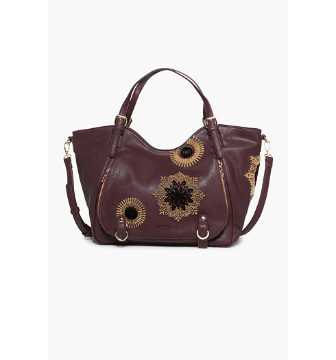 Dámská kabelka DESIGUAL ROTTERDAM RUBI 3099 GRANATE OSCURO - DESIGUAL - 17WAXPEY 3099 BOLS_ROTTERDAM RUBI
