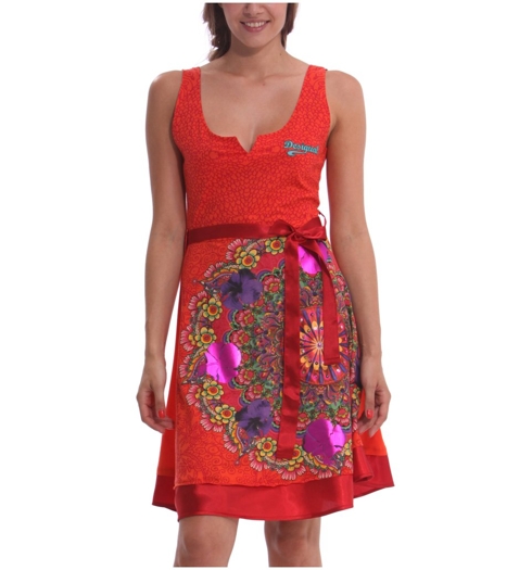Dámské šaty DESIGUAL ARGENTINA 3148 FIESTA - DESIGUAL - 41V2875 3148 VEST_ARGENTINA
