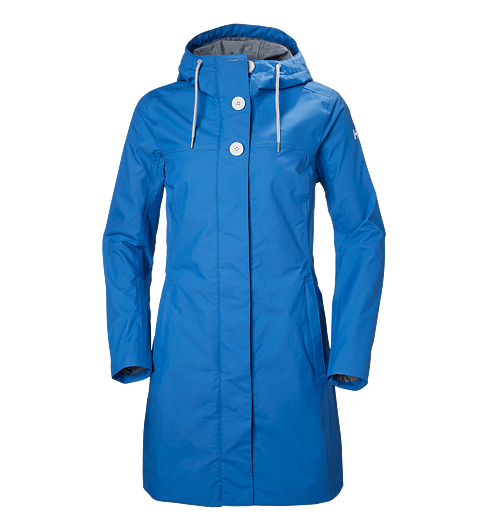 Dámský kabát HELLY HANSEN W ELEMENTS LONG JACKET 503 BLUE WATER - Helly Hansen - 64046 503 W ELEMENTS LONG JACKET