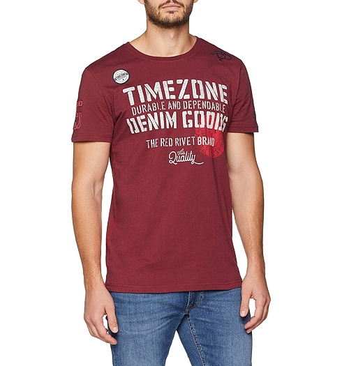 Pánské triko TIMEZONE Badged T-Shirt 5034 - Timezone - 22-10069-10-6196 5034 Badged T-Shirt