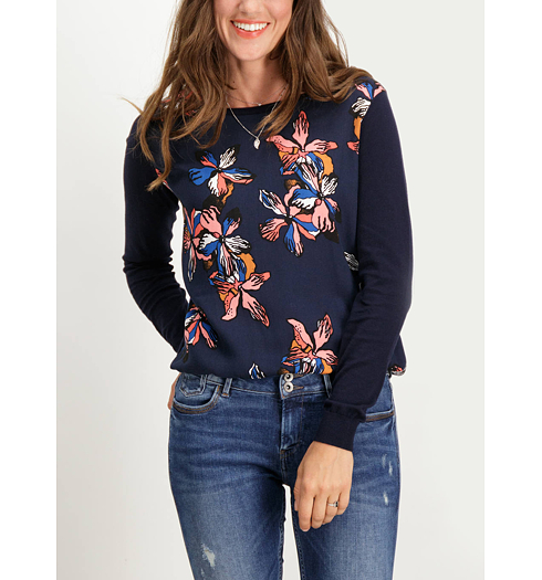Dámský svetr GARCIA Pullover 292 dark moon - GARCIA - U80043 292 ladies pullover