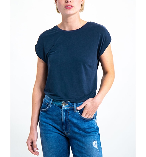 Dámská halenka GARCIA ladies T-shirt ss 292 dark moon - GARCIA - GS900702 292 ladies T-shirt ss