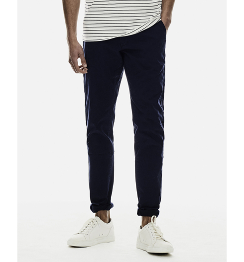 Pánské plátěné GARCIA Savio mens chino 292 dark moon - GARCIA - GS010151 292 Savio mens chino