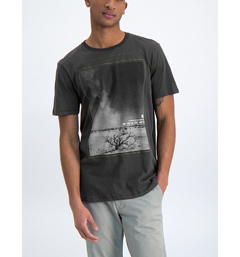 Pánské triko GARCIA mens T-shirt ss 3047 shadow - GARCIA - N01202 3047 mens T-shirt ss