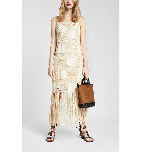 Dámské šaty DESIGUAL VEST_SAN DIEGO 1001 UNDERCOOKED - DESIGUAL - 20SWVF07 1001 VEST_SAN DIEGO