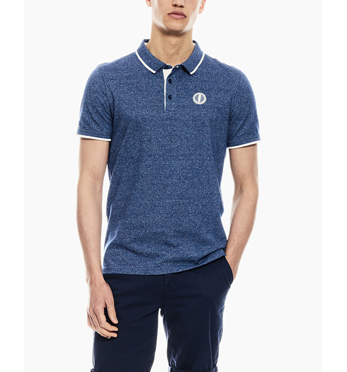 Pánské polo GARCIA mens polo ss 4581 navy peony - GARCIA - Q01085 4581 mens polo ss
