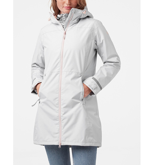Dámský kabát HELLY HANSEN W LISBURN RAINCOAT 853 GREY FOG - Helly Hansen - 53097 853 W LISBURN RAINCOAT