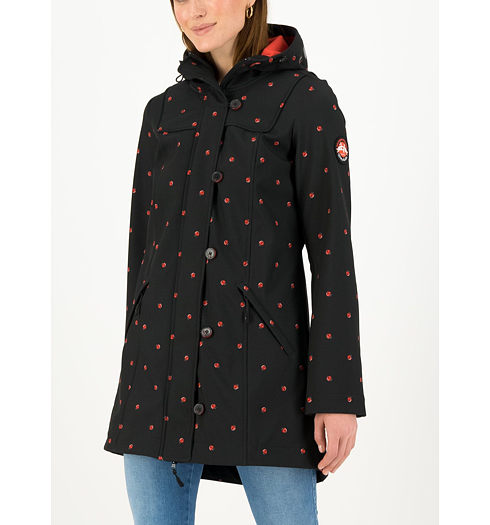 Dámský kabát Blutsgeschwister long anorak 001-001 - Blutsgeschwister - 001213-001-001 wild weather long anorak