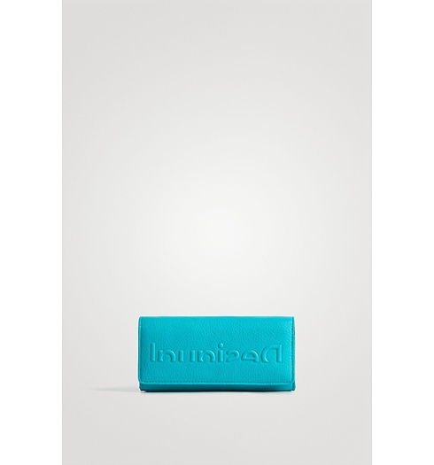 Dámská peněženka DESIGUAL HALF LOGO MARIONA 5013 TURQUOISE - DESIGUAL - 22SAYP10 5013 MONE_HALF LOGO MARIONA