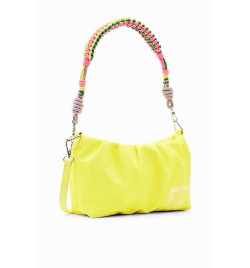 Dámská kabelka DESIGUAL LOLOS OTTERLO PLEATS 8003 YELLOW - DESIGUAL - 23SAXY16 8003 BAG LOLOS OTTERLO PLEATS