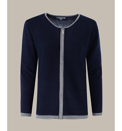 Dámský svetr HAJO D Strickjacke - HAJO - 19501 609 D Strickjacke Strukturmasche