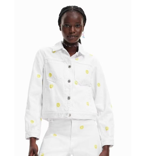 Dámská bunda DESIGUAL DITA 1000 WHITE - DESIGUAL - 23SWED61 1000 CHAQ DITA