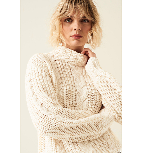 Dámský svetr GARCIA ladies pullover 53 off white - GARCIA - V20246 53 ladies pullover