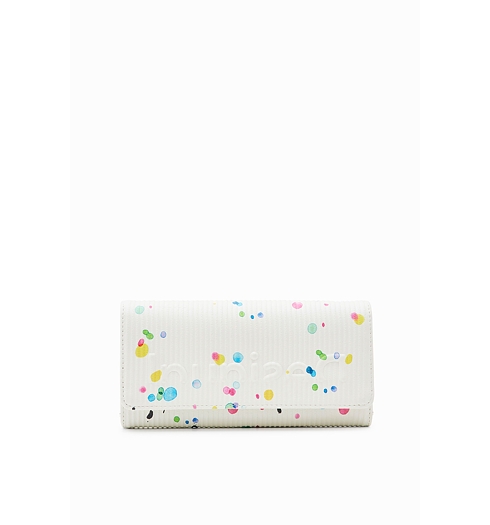Dámská peněženka DESIGUAL NEON ART MARIONA 1001 WHITE - DESIGUAL - 23SAYP25 1001 MONE  NEON ART MARIONA