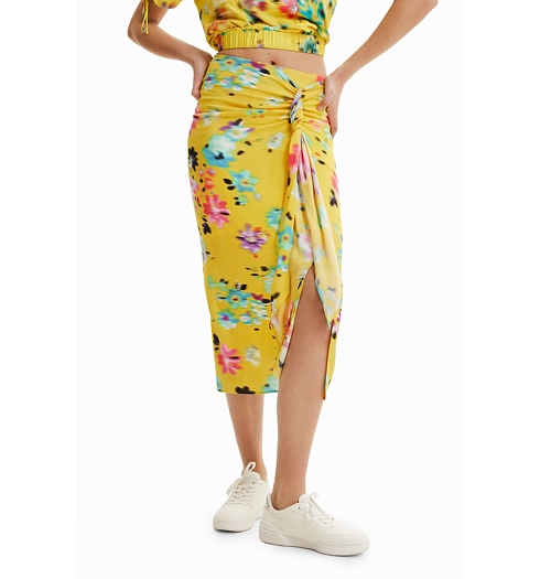Dámská sukně DESIGUAL GARDEN 8000 YELLOW - DESIGUAL - 23SWFW19 8000 FAL GARDEN