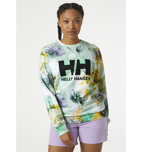 Dámská mikina HELLY HANSEN W HH LOGO CREW SWEAT ESRA 406 JADE ESRA - Helly Hansen - 34261 406 W HH LOGO CREW SWEAT ESRA