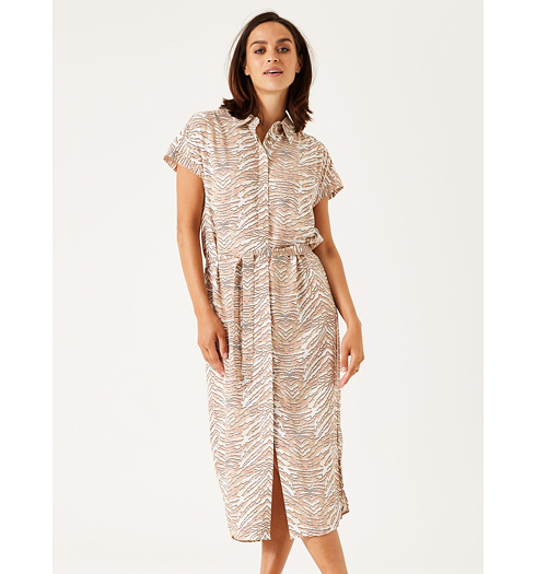 Dámské šaty GARCIA ladies dress 1043 sesame - GARCIA - E30080 1043 ladies dress